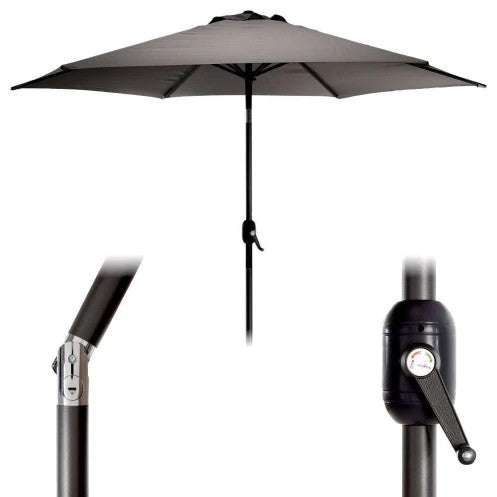 Koopman Umbrella Dia 2.7M Dark Fabric Aluminium Pole