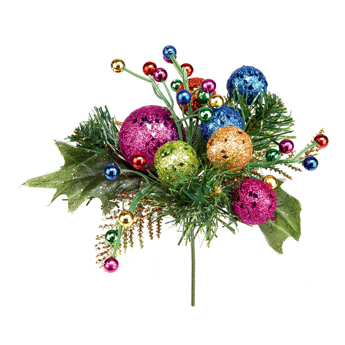 Premier Multi Coloured Glitter Ball (17cm)