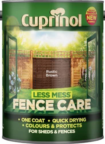 Cuprinol Less Mess Fence Care 6Ltr - Rustic Brown
