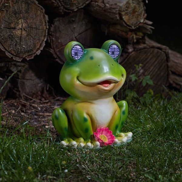 Smart Solar Blinkin' Frog
