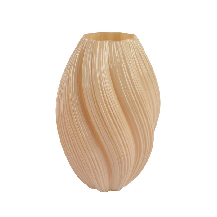 Kaemingk Vase Glass Milky Finish