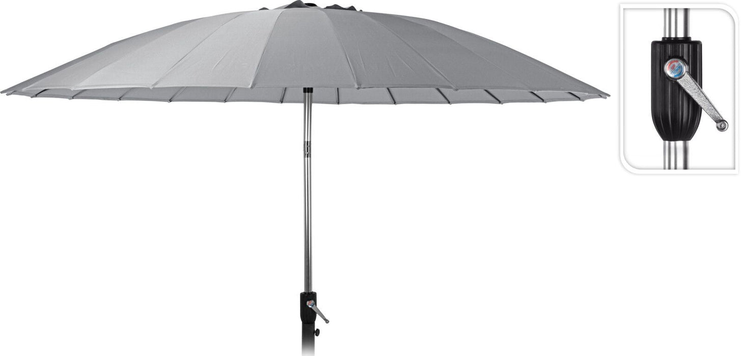 Shanghai Crank Parasol 270cm Light Grey