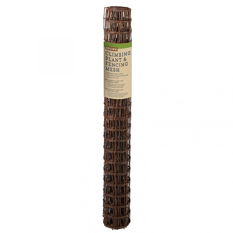 SmartGarden Climbing Plant & Fencing Mesh - Brown 50mm Mesh 0.5 x 5m