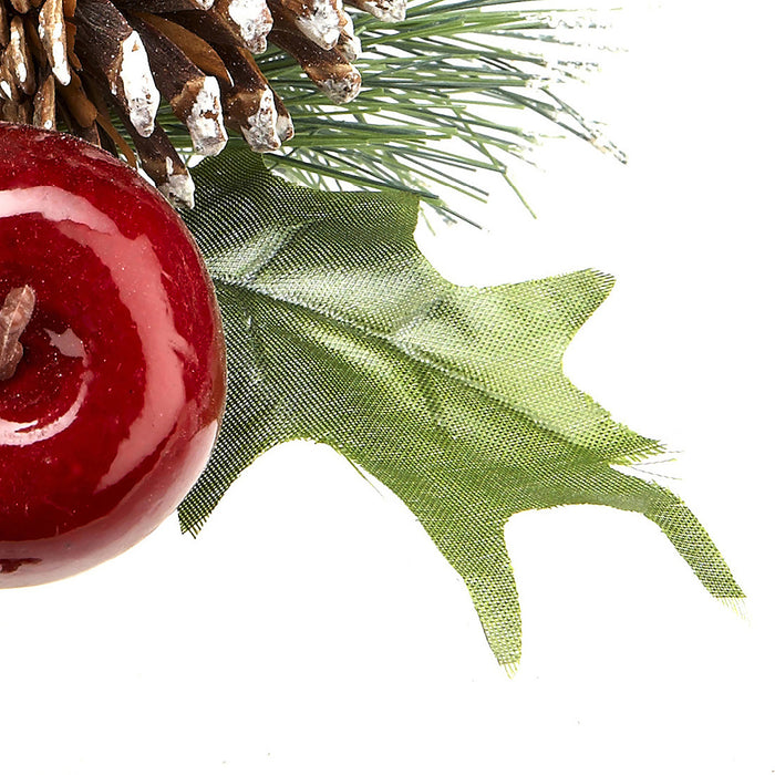 Premier Frosted Cone And Apple Pick (18cm)