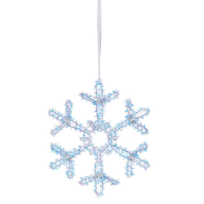 Premier Iridescent Tinsel Snowflake (18cm)