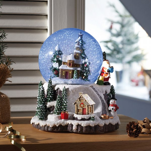 Smart Garden 12Cm Musical Village Snowspheres
