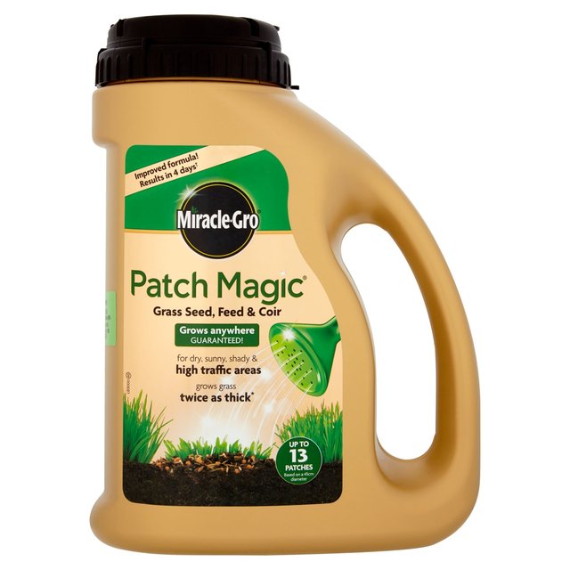 Miracle-Gro Patch Magic Grass Seed, Feed & Coir 1015g