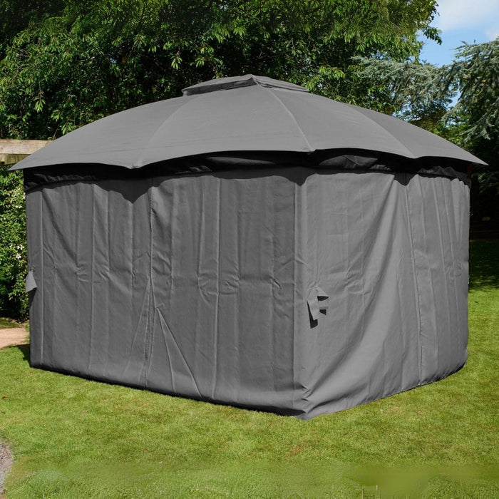 Glendale Rio Gazebo 3x3.65m Grey
