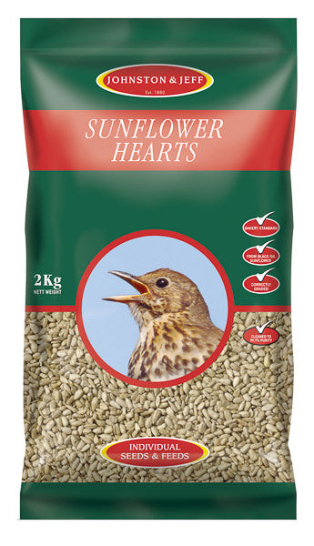 Johnston & Jeff Sunflower Hearts 2kg