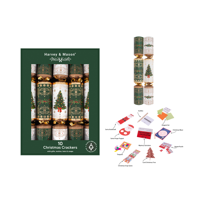 RSW 10 Tree & Wreath 14" Crackers