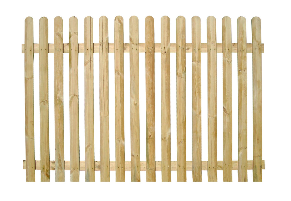 Zest Rounded Top Picket Pale Fencing 1.83m X 1.20m