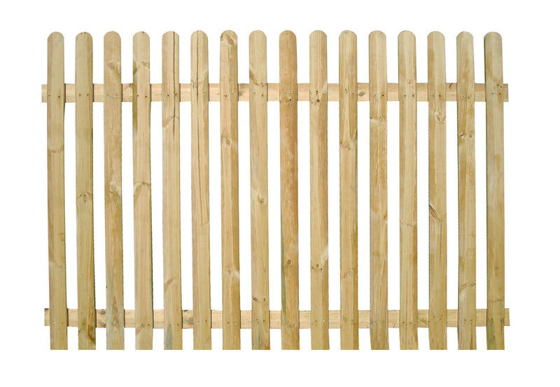 Zest Rounded Top Picket Pale Fencing 1.83m X 1.20m