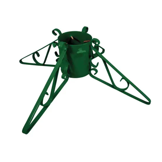 GP 5" Premium Metal Tree Stand- 4 Scrolled Leg Green