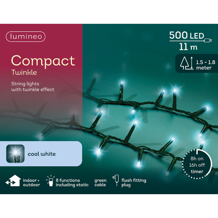 Kaemingk LED Compact Lights - Cool White (L.1100Cm)