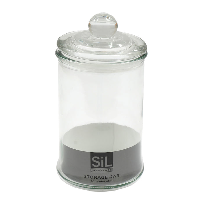 Sifcon 9.5X18 Glass Storage Jar W/Lid