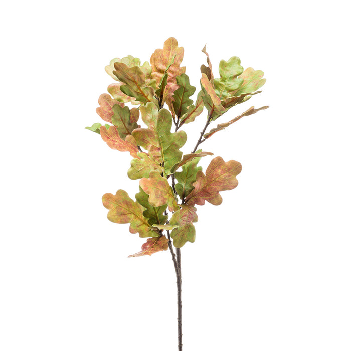 Emerald Oak Leaf Spray Green/Pink 83cm
