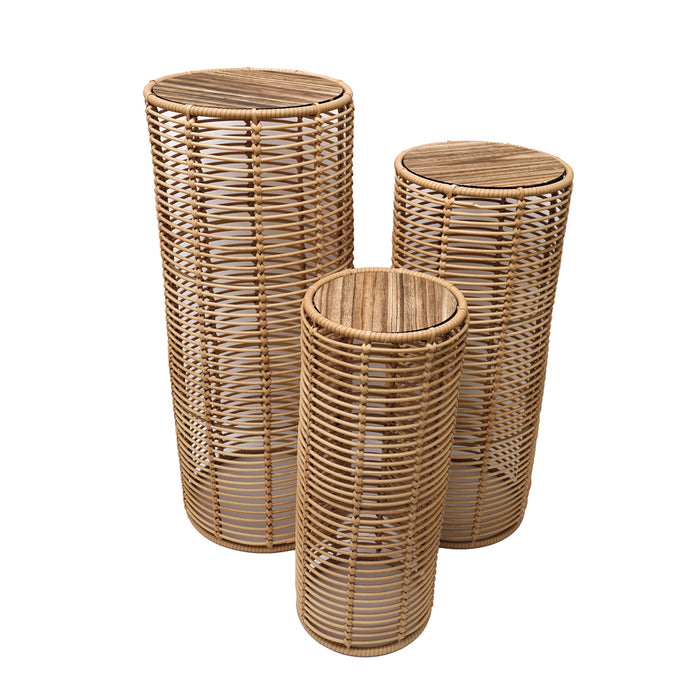 Sifcon Polyrattan Flower Stand LGE