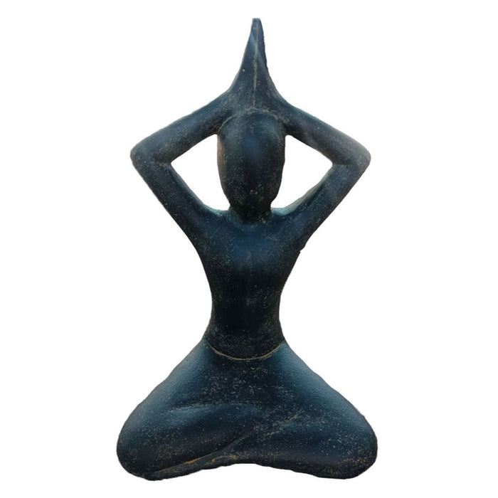 Woman in Yoga Position Seated 87cm Cast Stone