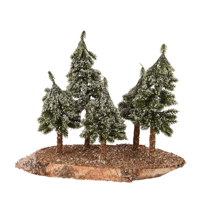 Kaemingk Indoor Snowy Table Decoration (L.12Cm X W.33Cm X H.25Cm)