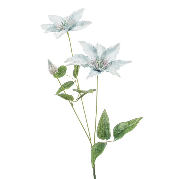 Emerald Clematis Spray X3 50cm Lt Blue