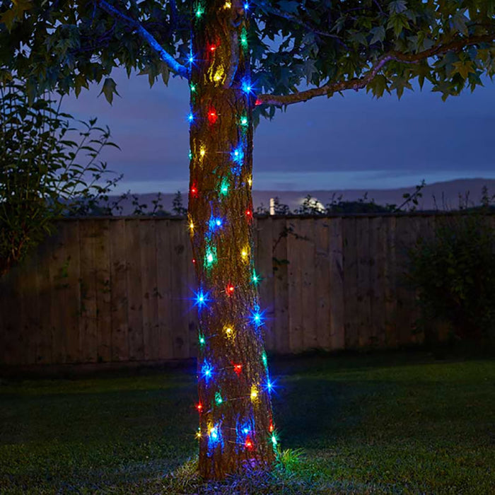 Smart Solar Firefly String Lights - 100 Multi Coloured LED