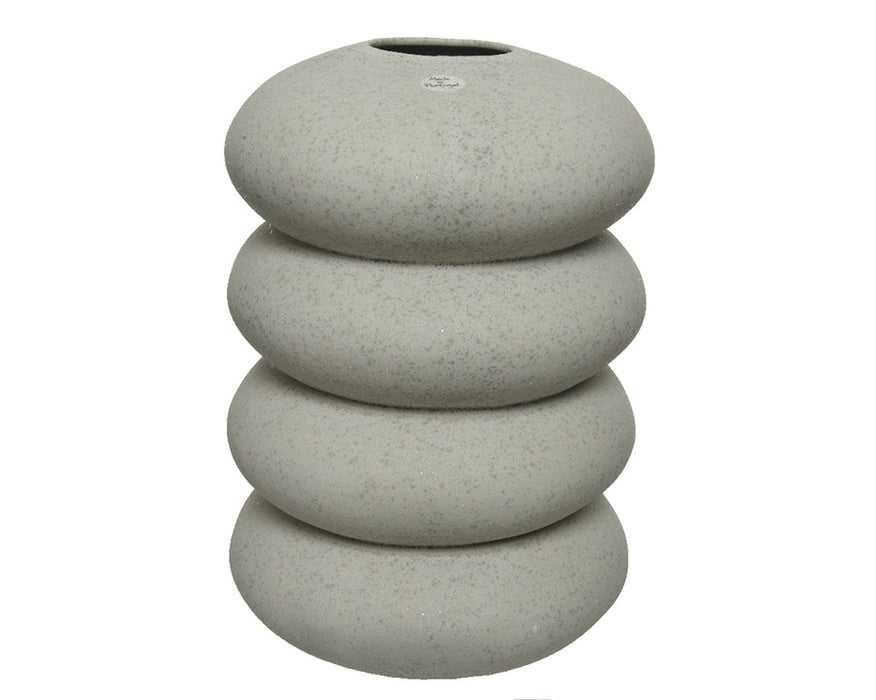 Kaemingk Earthenware Stacked Stones Vase