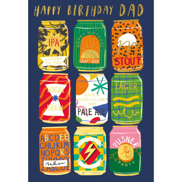 ABA Birthday Dad - Craft Beer Cans