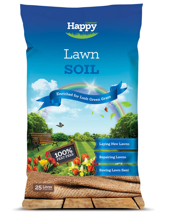 Happy Compost Lawn Soil 25ltr