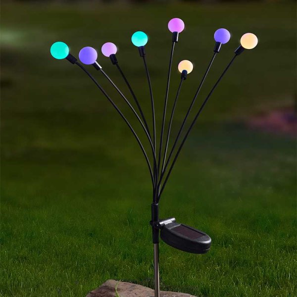 Smart Solar 8-Stem GloGlobes - Multi Coloured