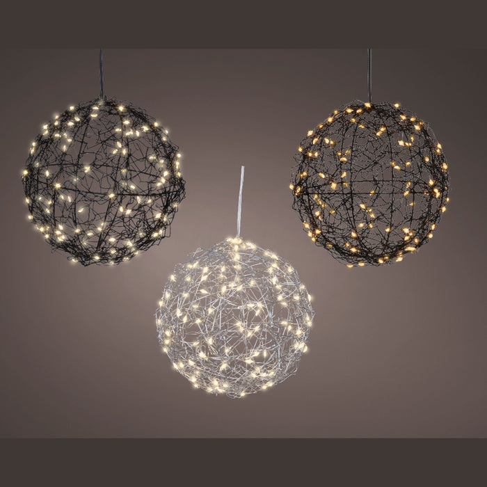 Kaemingk Micro Led Metal Ball – Steady Bo Indoor And Outdoor (Dia.15Cm)