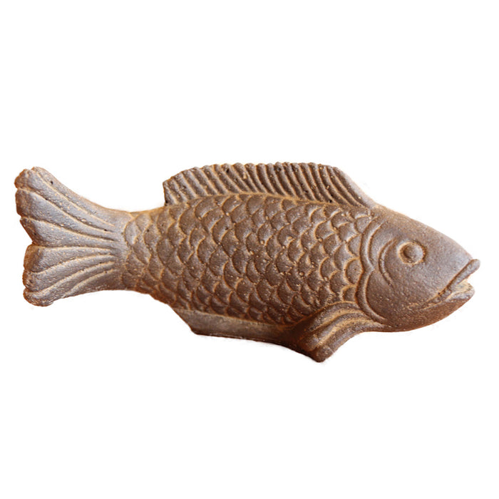 Stone Carved Fish on Base 25cm