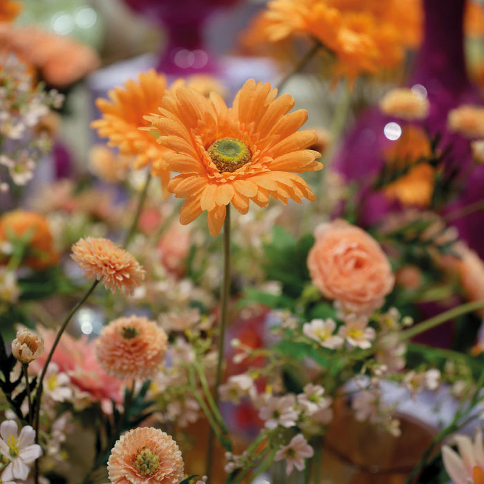 Kaemingk Orange Gerbera Polyester
