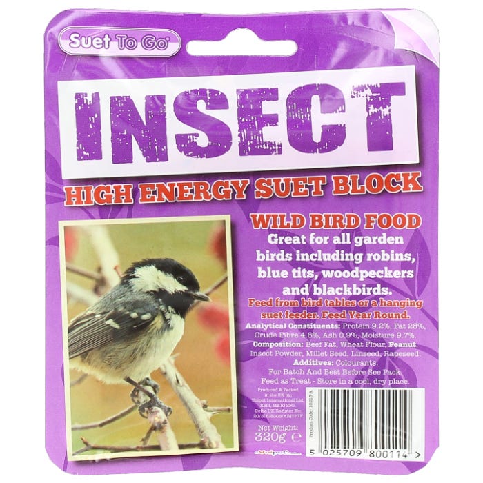 BP High Energy Suet Block - Insect