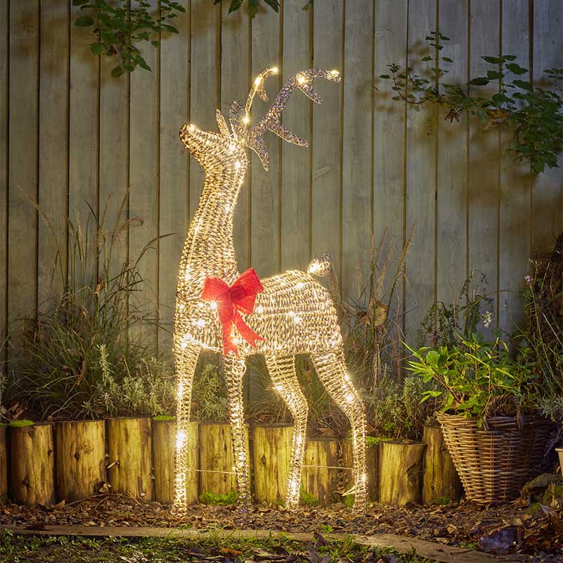 Smart Garden Glittertwist Reindeer 115Cm - Gold, Lv