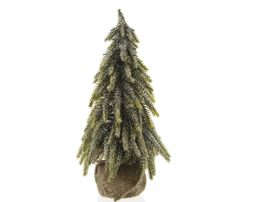 Kaemingk Snowy Mini Tree Indoor (L.16Cm X W.16Cm X H.27Cm)