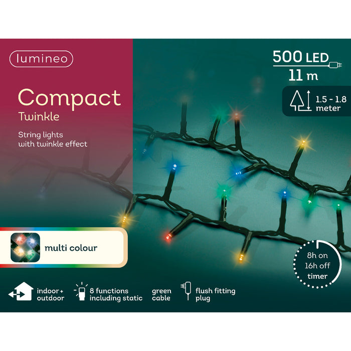 Kaemingk LED Compact Lights - Multicolour (L.1100Cm)