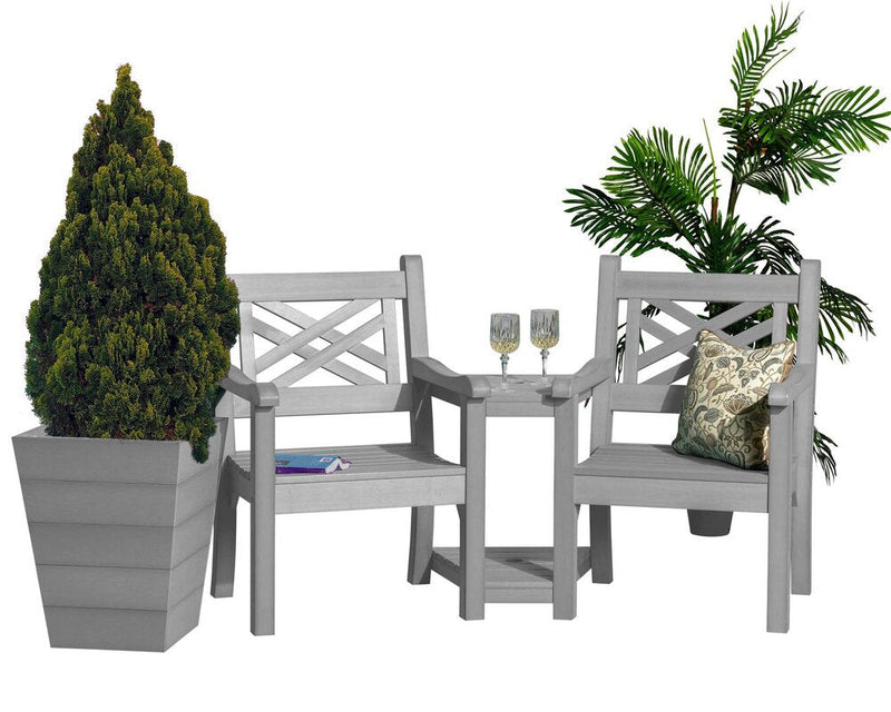 Kirby Love Seat - Stone Grey