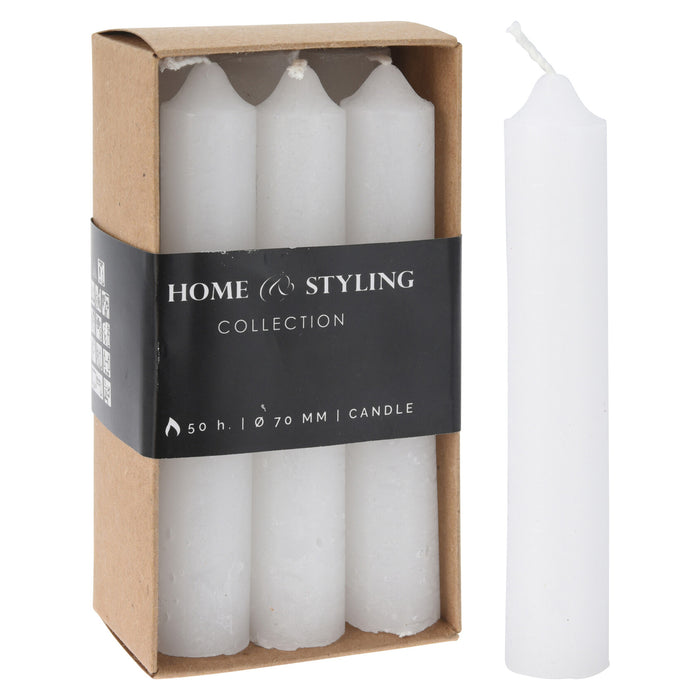 Koopman Dinner Candle S6 2X12Cm White