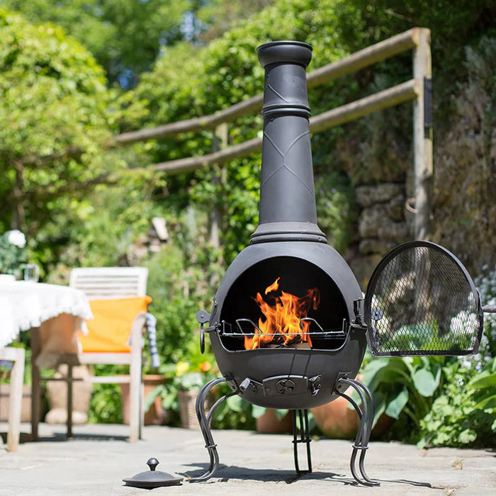 La Hacienda Murcia Steel Chimenea Extra Large @159.49