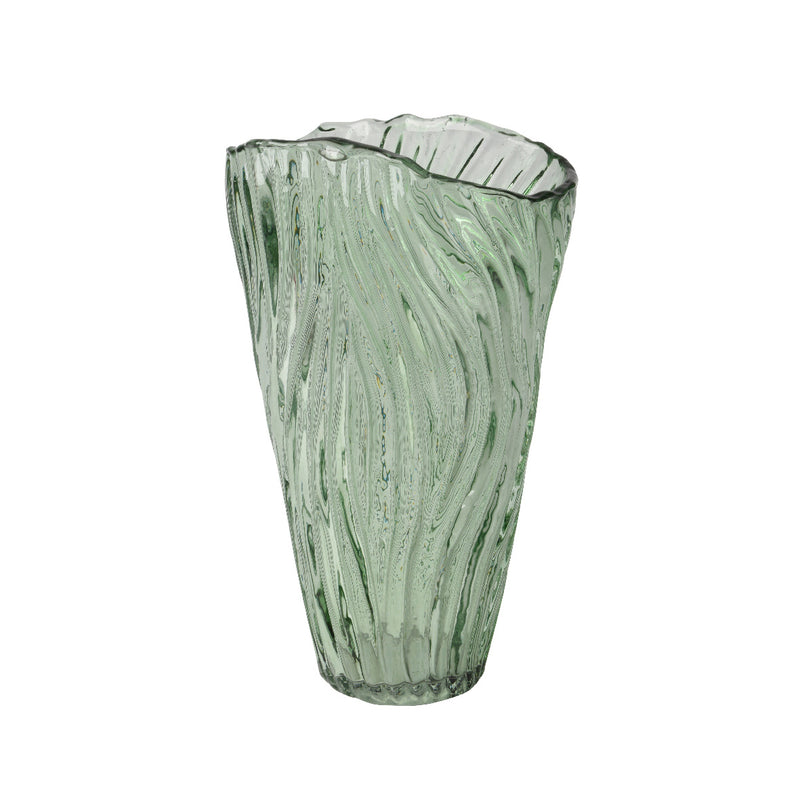 Kaemingk Millky Finish W Swirls Vase 35cm