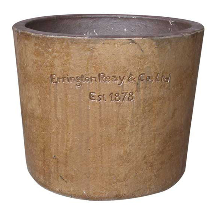ERRINGTON REAY Round Planter Old Leather S1