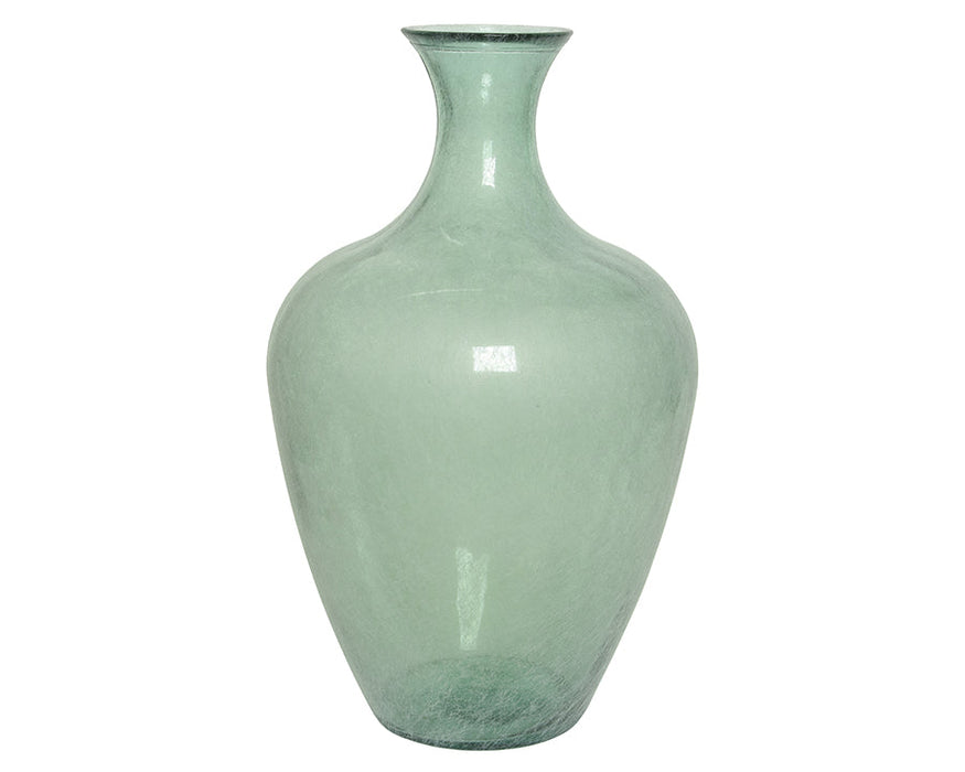 Kaemingk Recycled Glass Vase Light Green H65Cm