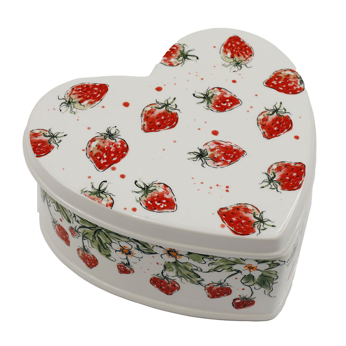 Sifcon 21Cm S/Berry Heart Storage Jar