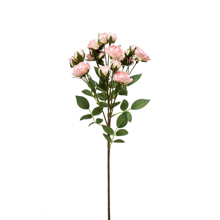 Emerald Rose Mini Spray Lt Pink 57cm
