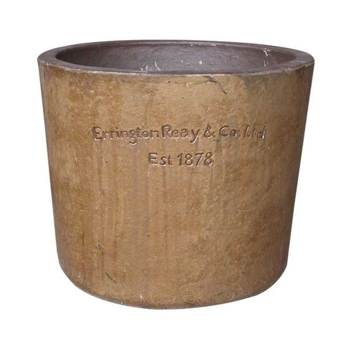 ERRINGTON REAY Round Planter Old Leather S2