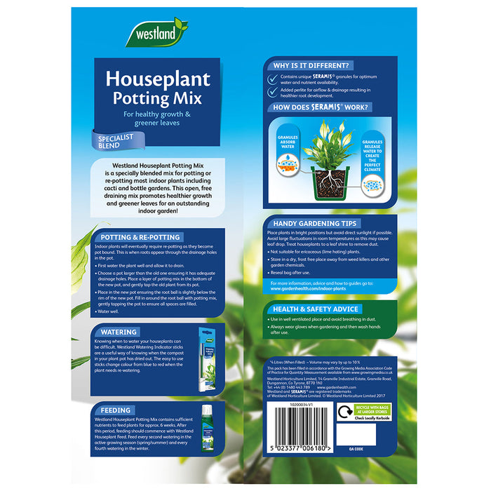 Westland Houseplant Potting Mix 8Ltr
