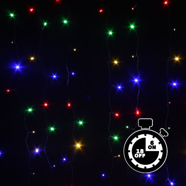 Smart Garden Party Curtain Lights - Multi Coloured