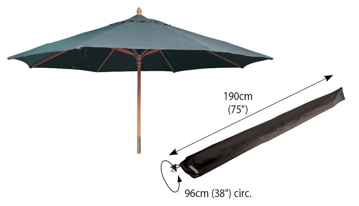 Bosmere Protector 6000 Extra Large Parasol Cover - Storm Black