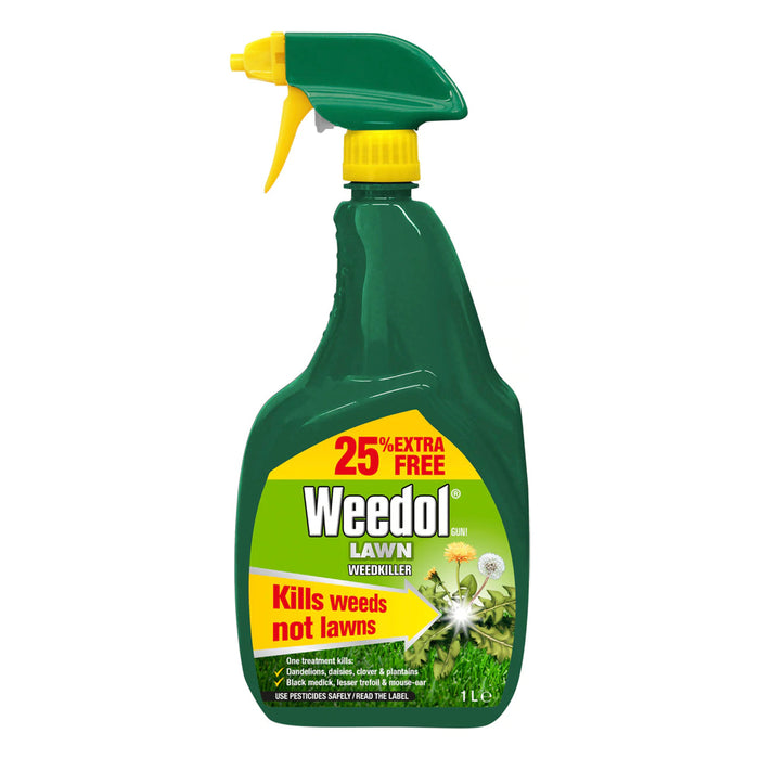 Weedol Gun! Lawn Weedkiller 800ml + 25% Extra