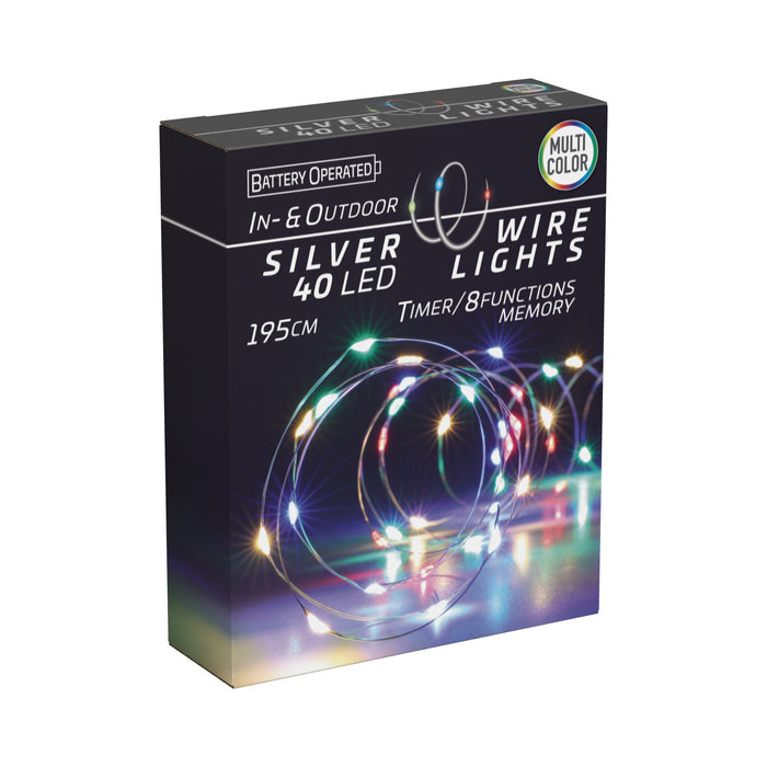 Koopman Silver Wire 40 LED Ip44 Multi C